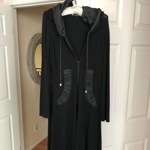 ELEGANT DRESS/JACKET WITH HOOD